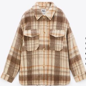 Zara oversized shacket